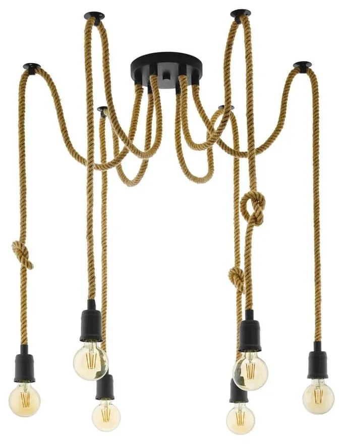 Φωτιστικό Οροφής Κρεμαστό Rampside 43195 Black-Amber Eglo Metal
