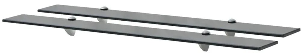 vidaXL Ράφια Τοίχου 2 τεμ. 8 χιλ. 90 x 20 εκ. Γυάλινα