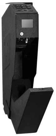 VEVOR Gun Safe, Slider Handgun Gun Safe with Screen, Fingerprint/Password/Key, 3-Way Quick Access Firearm Case Box with LED for 1 Pistol & Magazine, Mounted Gun Box for Nightstand Bedside Desk Car