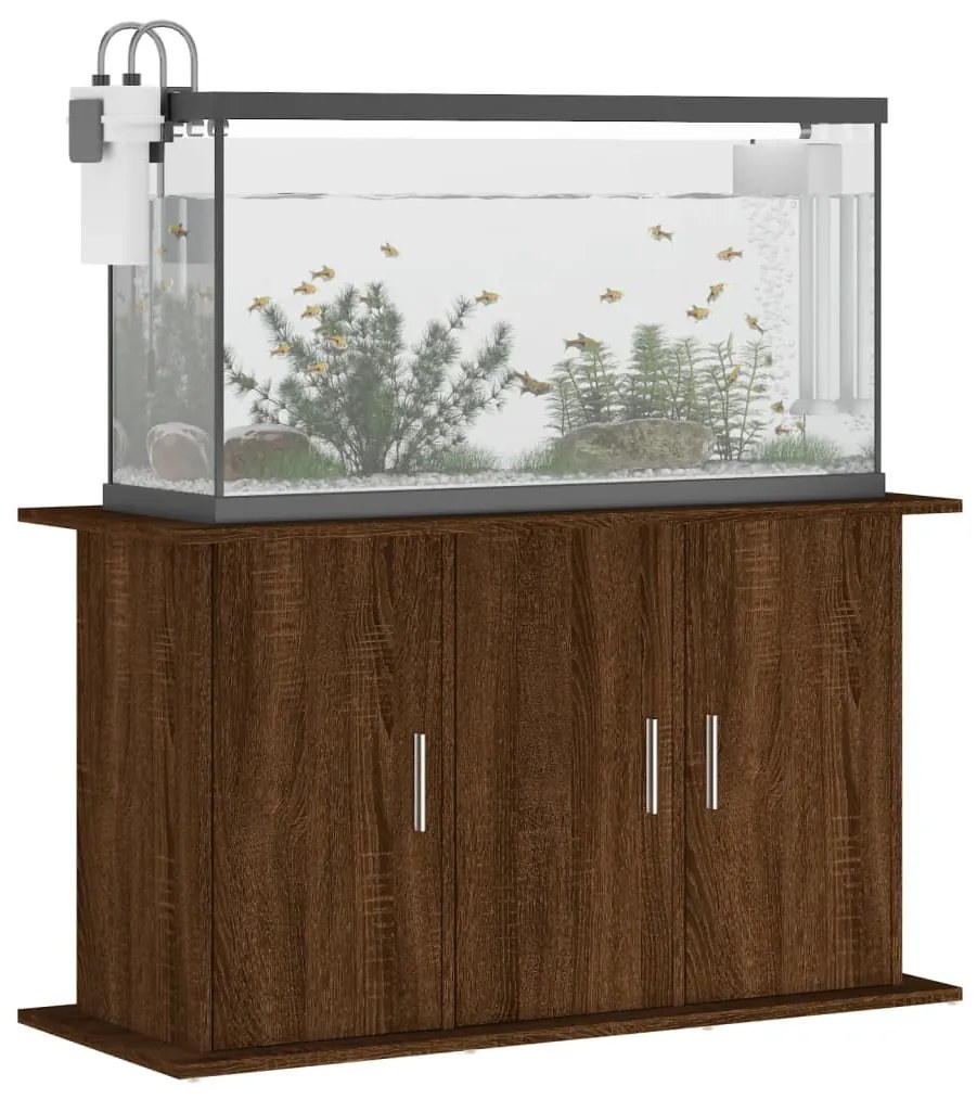 vidaXL Βάση Ενυδρείου Καφέ Δρυς 101x41x58 εκ. από Επεξεργασμένο Ξύλο