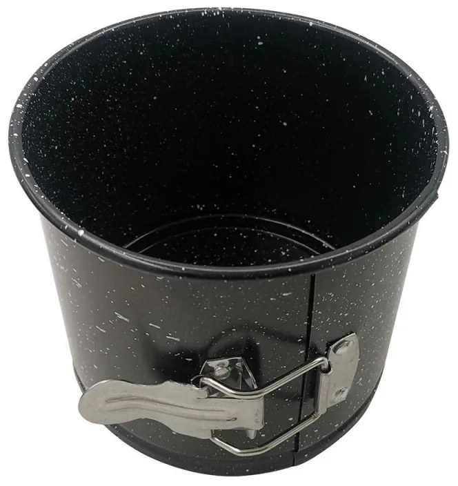 Φόρμα για τούρτες Kinghoff KH 1789 πτυσσόμενο, 14 cm, ελαστικοί τοίχοι, φινίρισμα από μάρμαρο, ατσάλι, μαύρο