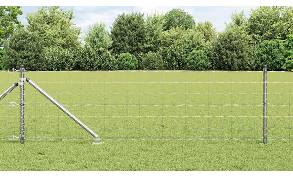 vidaXL Euro Fence με 13 Άγκιστρα 0.6x25 μ Γαλβανισμένο Ατσάλι