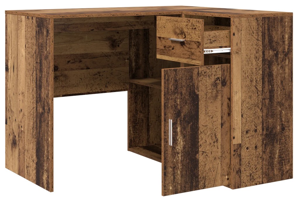 vidaXL Γωνιακό Γραφείο Παλιού Ξύλου 102x88x75 cm Επεξεργασμένο Ξύλο