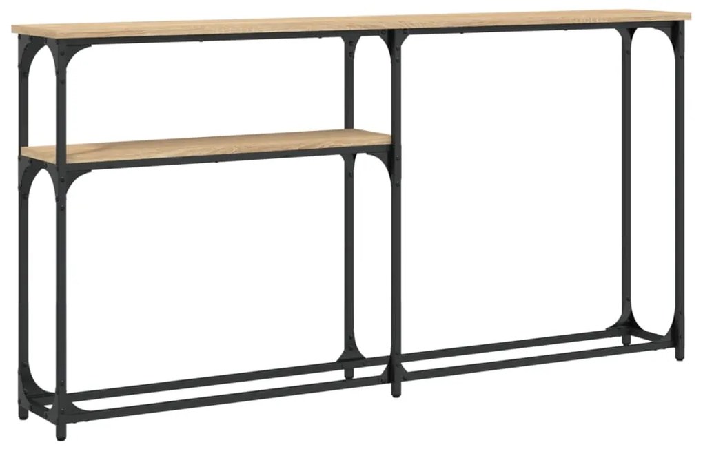 vidaXL Τραπέζι Κονσόλα Sonoma Δρυς 145x22,5x75 εκ. Επεξεργασμένο Ξύλο