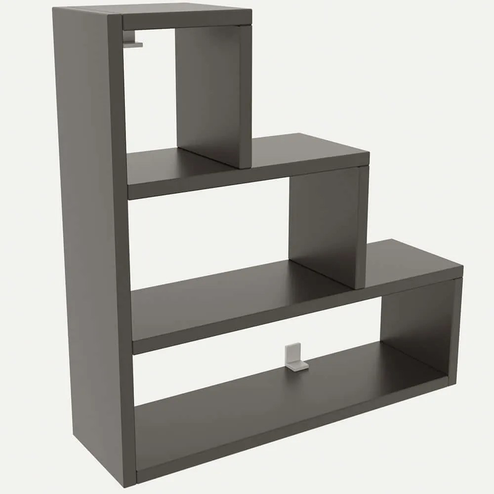 Ραφιέρα Τοίχου Piramit 854KLN1713 62x18x62cm Anthracite