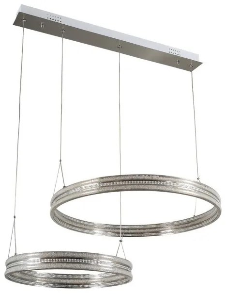 Κρεμαστό Φωτιστικό Οροφής 2xLED 183W Νίκελ Ματ Κρυσταλλιζέ PDC 674 0104408 Arlight-104408-Νίκελ Ματ 0104408
