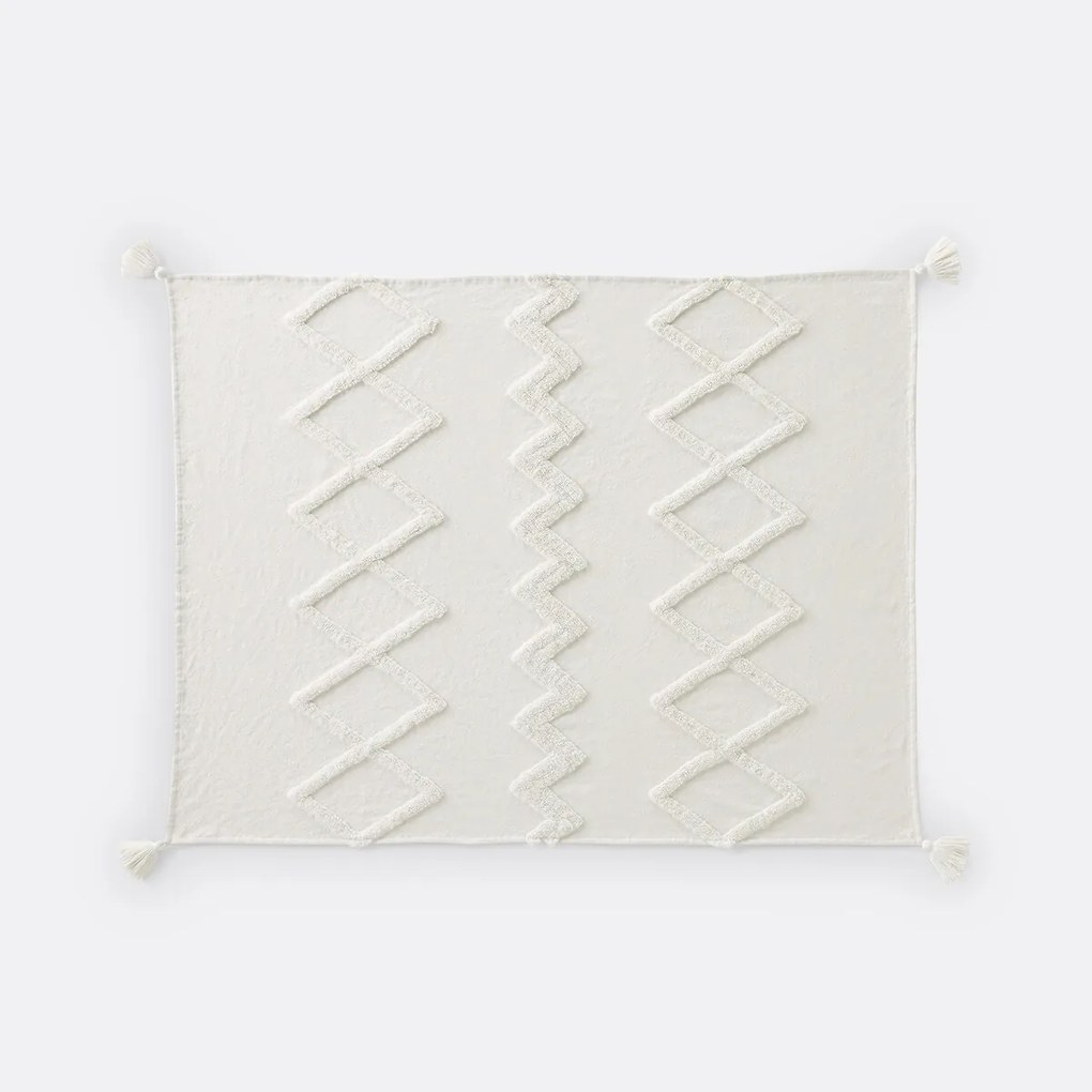Βαμβακερό ριχτάρι με tufted μοτίβα, Assap