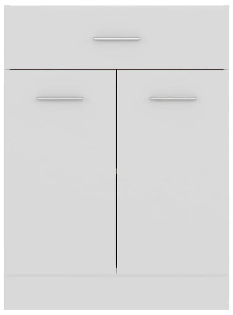 vidaXL Ντουλάπι με Συρτάρια "Lyon" Λευκό 60x46x81,5 εκ. από Τεχνητό Ξύλο