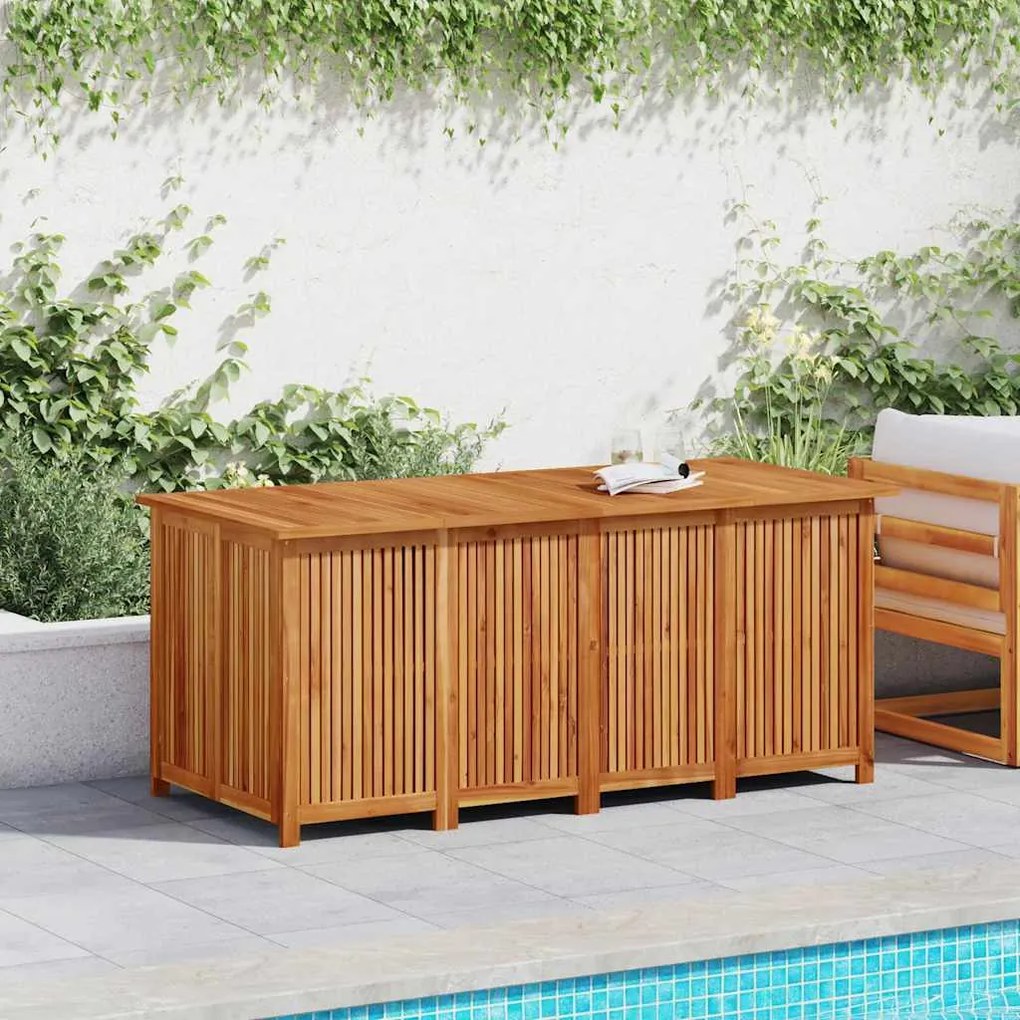 vidaXL Μπαούλο Αποθήκευσης Κήπου 200x80x75 εκ. από Μασίφ Ξύλο Ακακίας