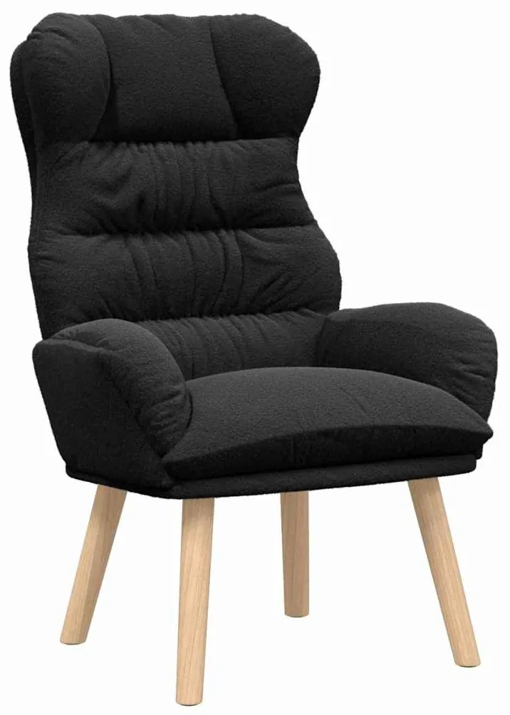 vidaXL Χαλαρωτική Πολυθρόνα Μαύρο 69 x 74 x 93 εκ. ύφασμα