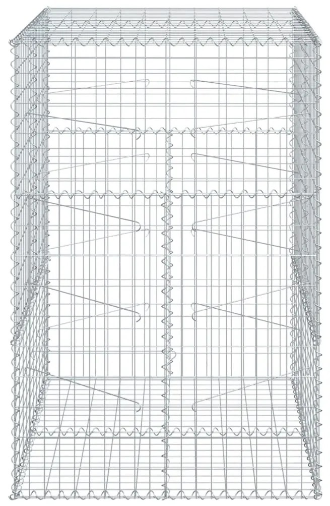 vidaXL Συρματοκιβώτιο με Κάλυμμα 100x100x150εκ από Γαλβανισμένο Χάλυβα