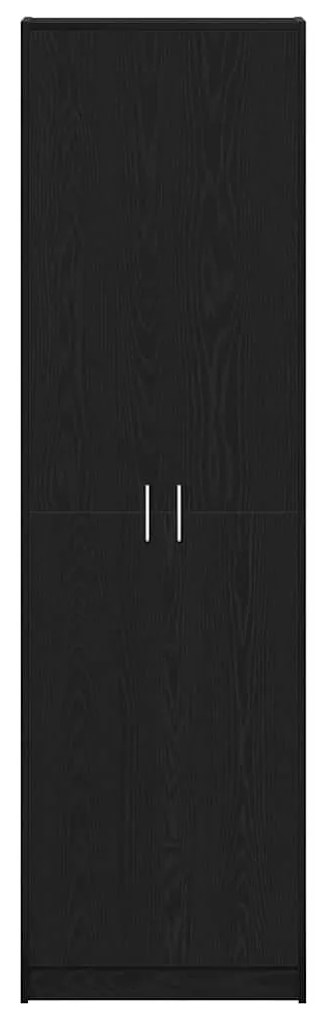 vidaXL Ντουλάπι Μαύρη δρυς 55 x 25 x 189 εκ. Επεξεργασμένο ξύλο