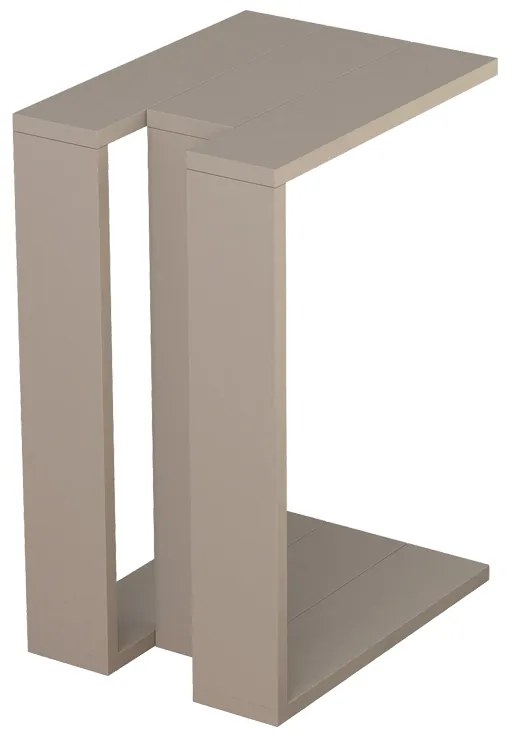 Βοηθητικό τραπέζι Muju pakoworld σε μόκα απόχρωση 40x30x57εκ