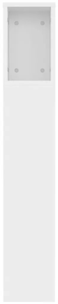 vidaXL Κεφαλάρι Ντουλάπι Λευκό 120x18,5x102,5 εκ.