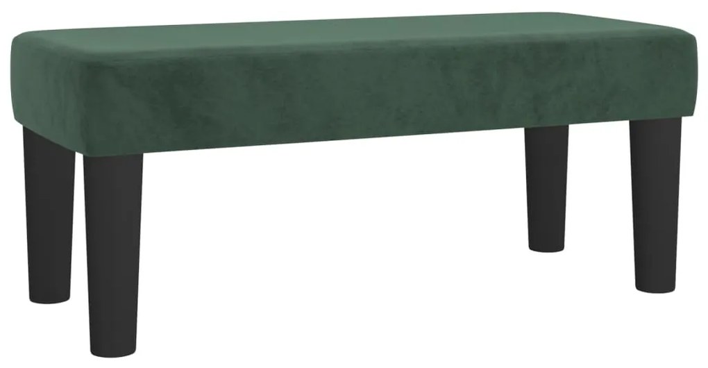 Κρεβάτι Boxspring με Στρώμα Σκούρο Πράσινο 100x200εκ. Βελούδινο 3137830