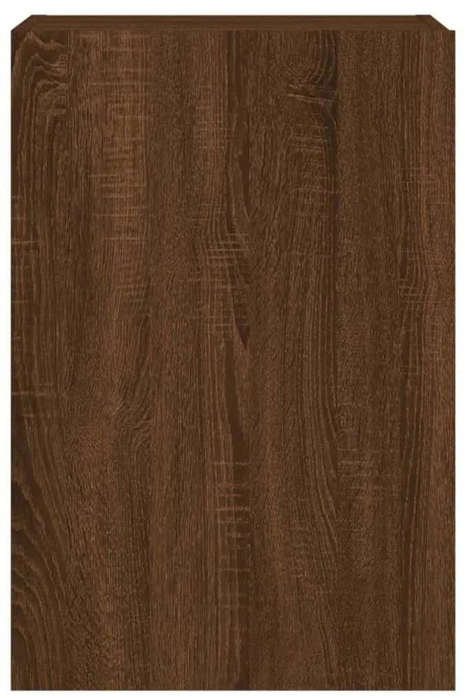 vidaXL Έπιπλο Τοίχου Τηλεόρασης Καφέ Δρυς 40,5x30x60 εκ. Επεξ. Ξύλο