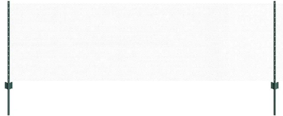 vidaXL Τεντώτο με στήριγμα Πράσινο 0,8 x 10 m Χάλυβας και PVC