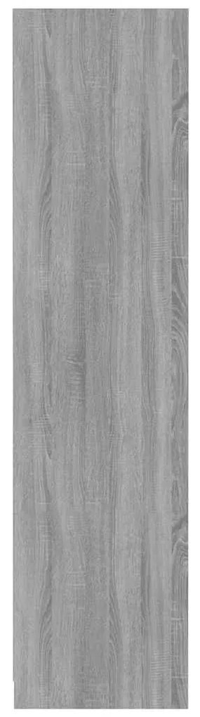 vidaXL Ντουλάπα Γκρι Sonoma 100x50x200 εκ. από Επεξεργασμένο Ξύλο