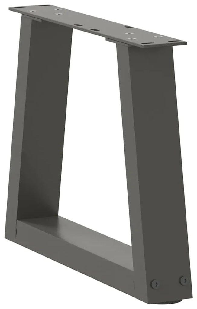 vidaXL Πόδια Τραπεζιού Σαλονιού Σχήματος V 2 τεμ. Ανθρακί 40x(30-31,3) εκ. Ατσάλι