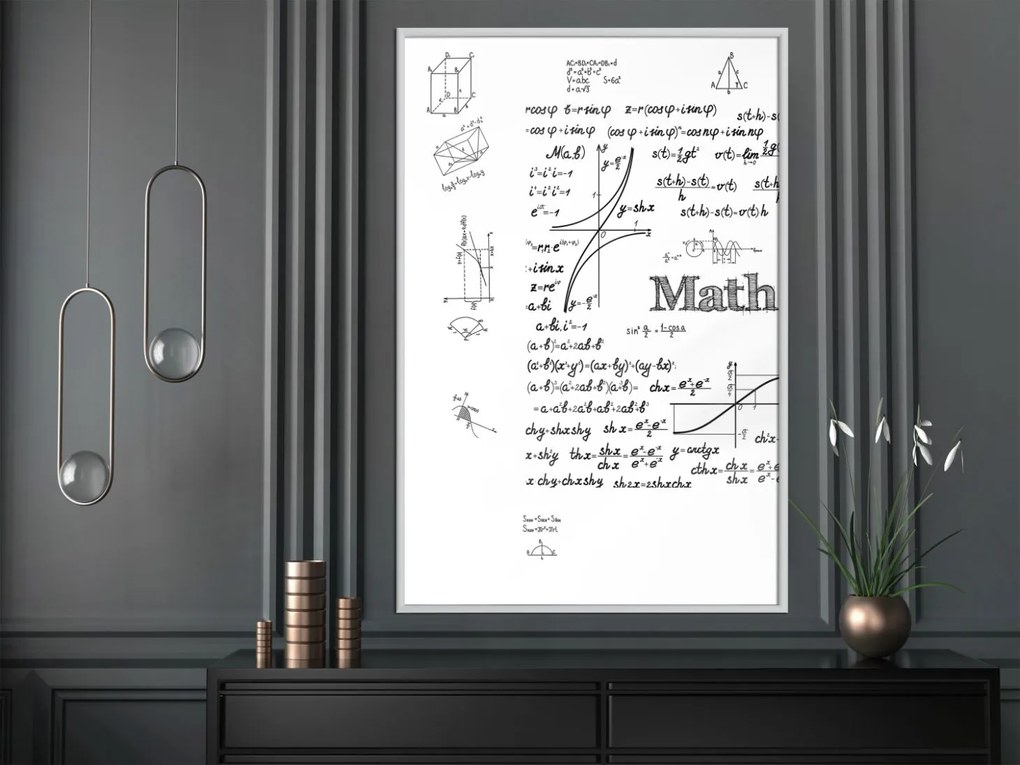 Αφίσα - Math Formulas - 20x30 - Χρυσό - Χωρίς πασπαρτού