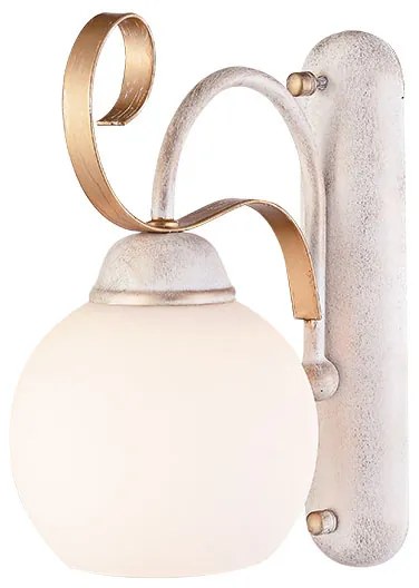 Απλίκα Τοίχου Aca Foyer DL11691W White/Antique Gold