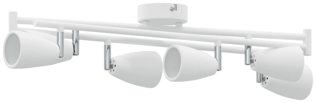 vidaXL Φωτιστικό Οροφής 6 Way Adjustable White GU10