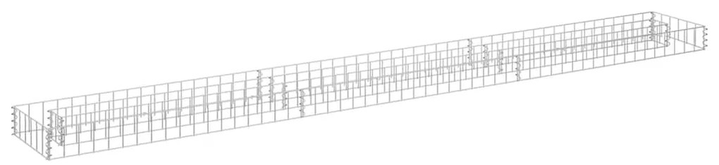 vidaXL Συρματοκιβώτιο-Γλάστρα Υπερυψωμένη 270x30x10 εκ. Γαλβ. Χάλυβας