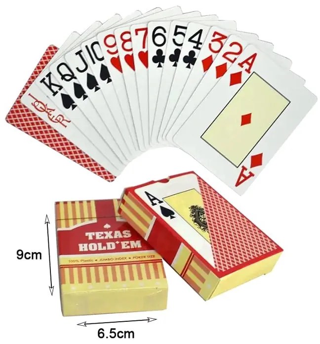 Texas Hold&#039; Em Τράπουλα - Poker Plastic Playing Cards