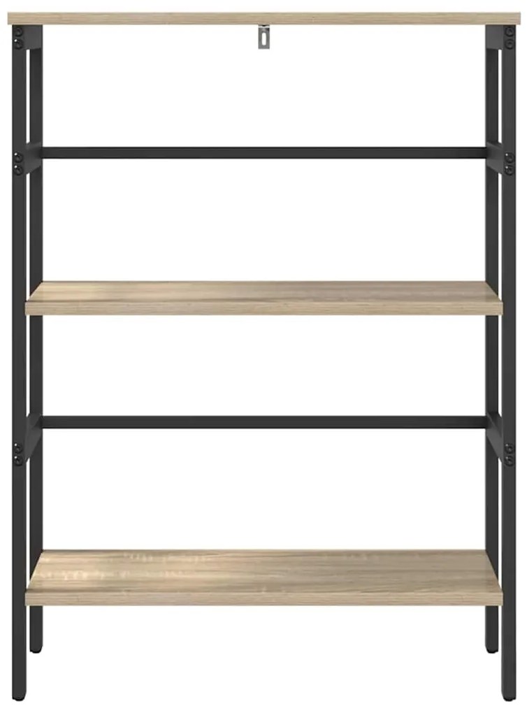 vidaXL Ράφι Βιβλίων Δρύς Sonoma 60 x 29,5 x 81 εκ Επεξεργασμένο ξύλο