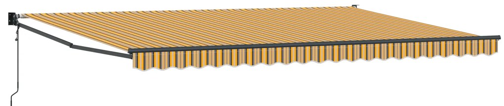 vidaXL Αυτόματη Σκίαση Πολυχρωμία Ράστερ 500x300 cm