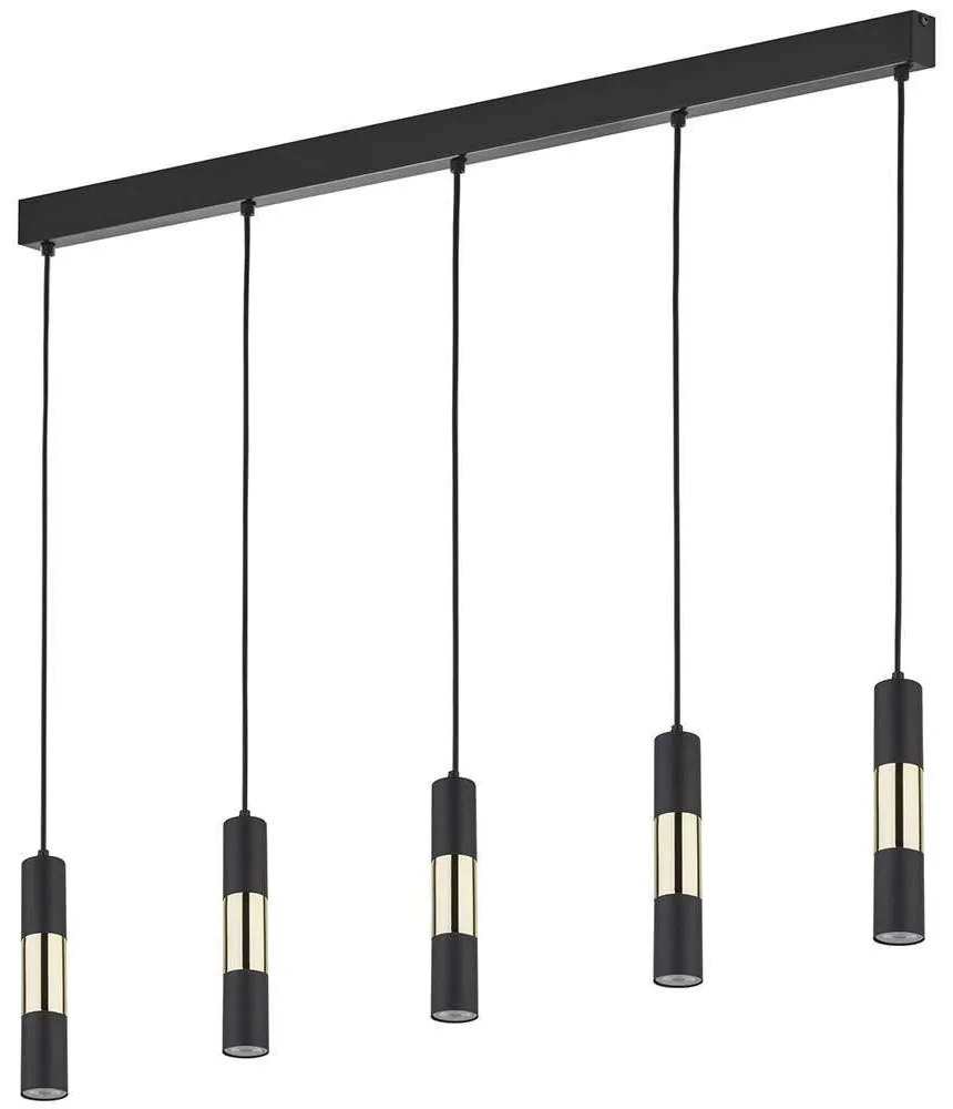 Φωτιστικό Οροφής Vivien 4758 5xGU10 10W 100x137cm Black TK Lighting