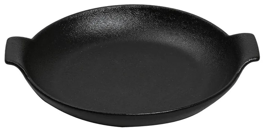 LAVA ΣΑΓΑΝΑΚΙ ΣΤΡΟΓΓ. STONEWARE ΜΑΥΡΟ 24χ21χ6ΕΚ. - ESPIEL - NOL113K2