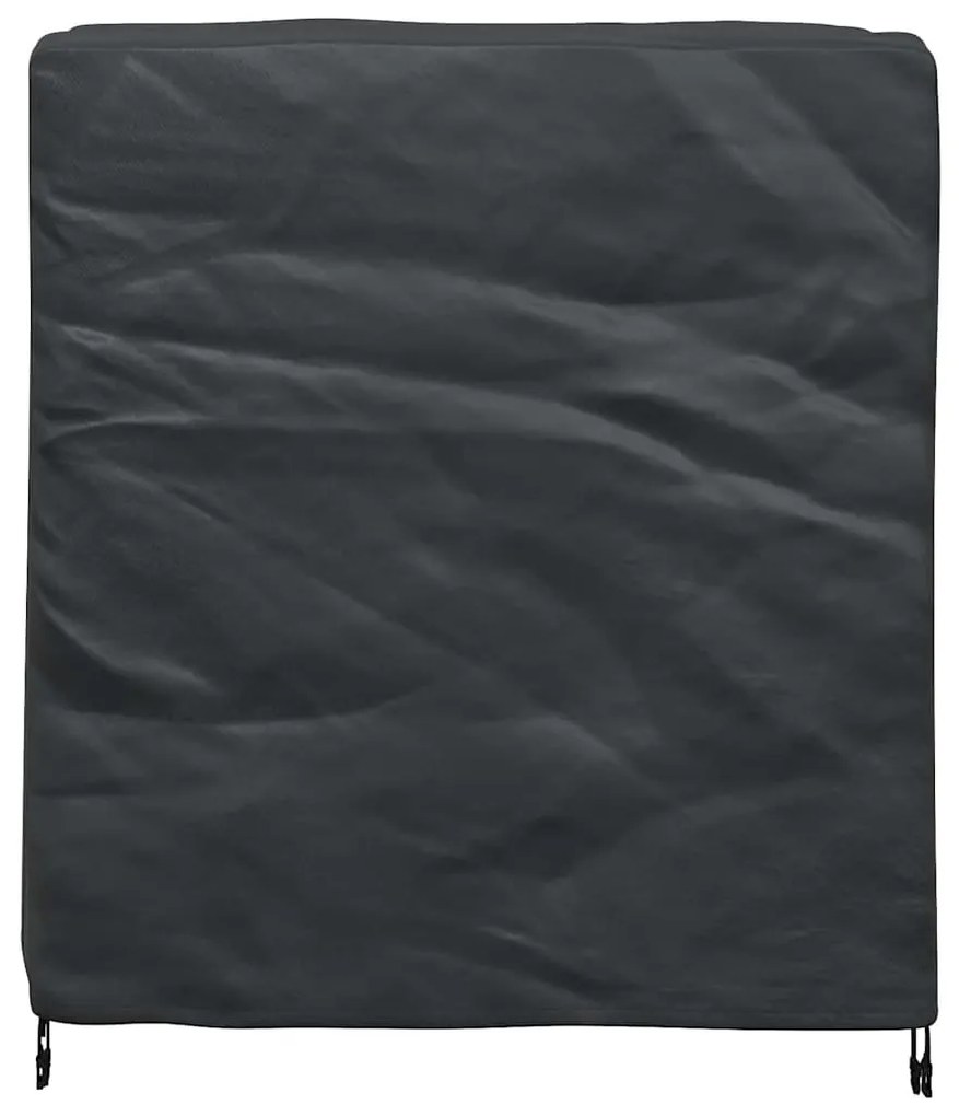 vidaXL Κάλυμμα επίπλων Μονόχρωμο Μαύρο 116 x 100 x 120 εκ. 420D