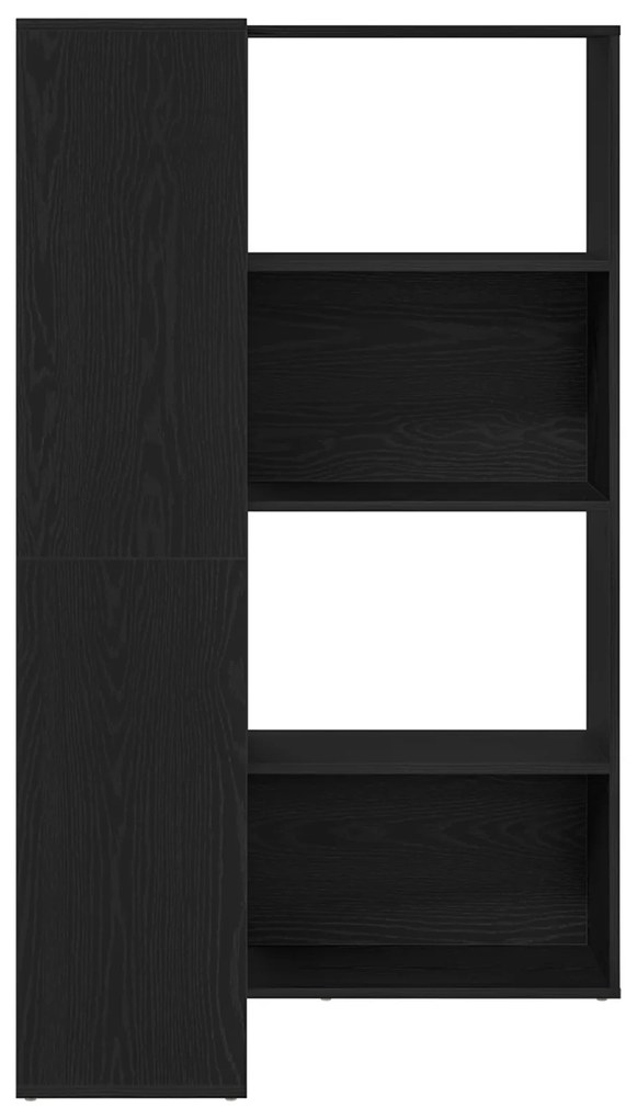 vidaXL Γωνιακό Ντουλάπι Μαύρη Δρυς 140x30x140 εκ Επεξεργασμένο Ξύλο