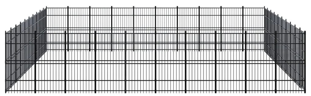 vidaXL Κλουβί Σκύλου Εξωτερικού Χώρου 92,16 μ² από Ατσάλι