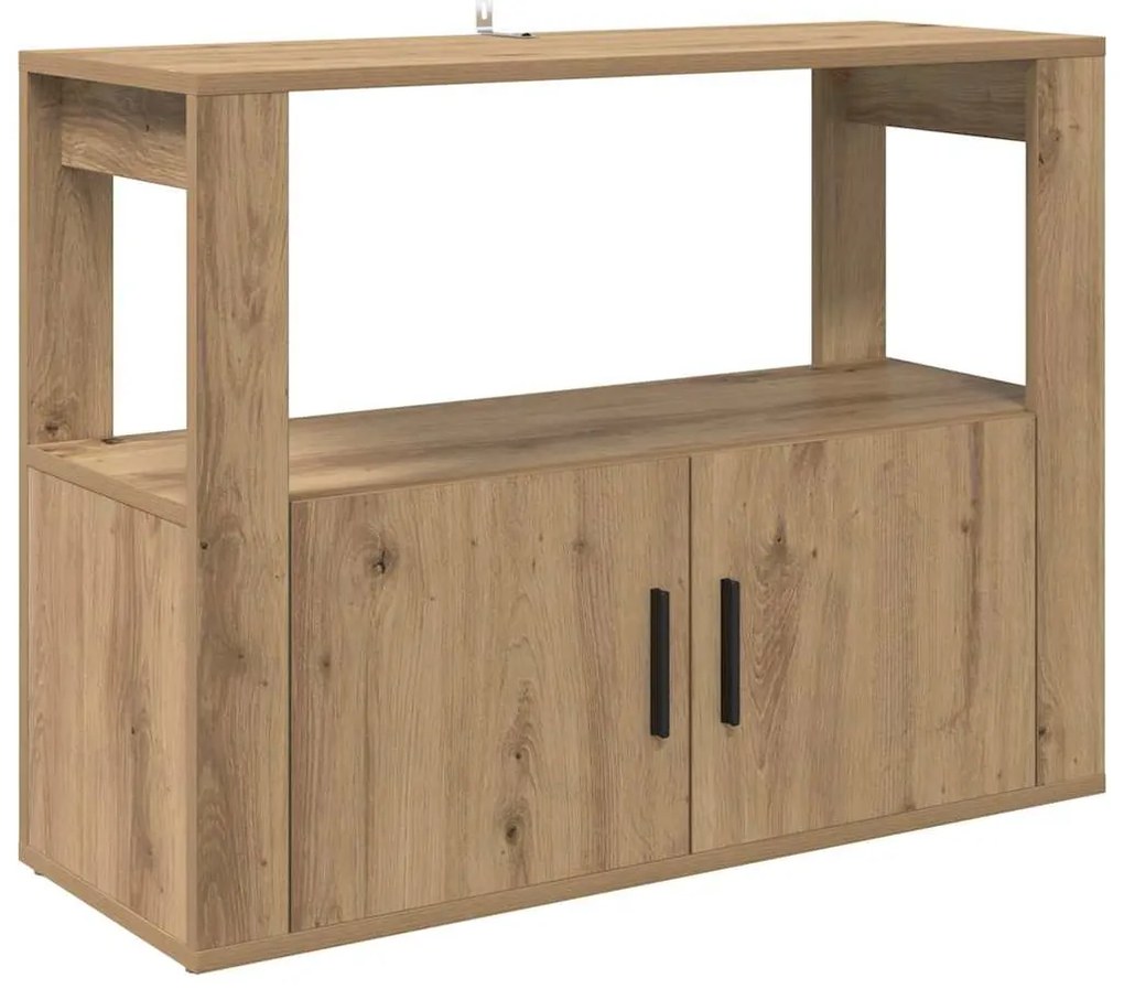 vidaXL Πλαϊνό γραφείο artisan δρυς 80 x 30 x 60 cm Επεξεργασμένο ξύλο