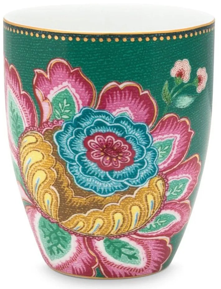Ποτήρι Jambo Flower 51111080 Green Pip Studio Porcelain