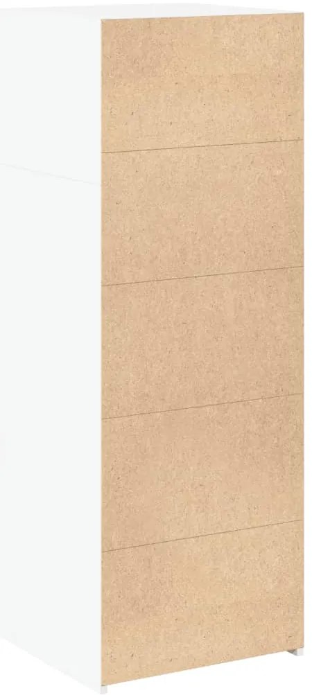 vidaXL Ντουλάπι Λευκό 45x42,5x124 εκ. από Επεξεργασμένο Ξύλο