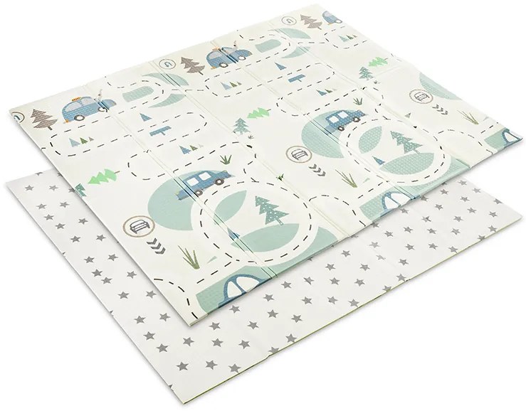 Χαλάκι Δραστηριοτήτων Πτυσσόμενο Διπλής Όψης Funny City &amp; Stars 180x200cm 10300490001 Lorelli