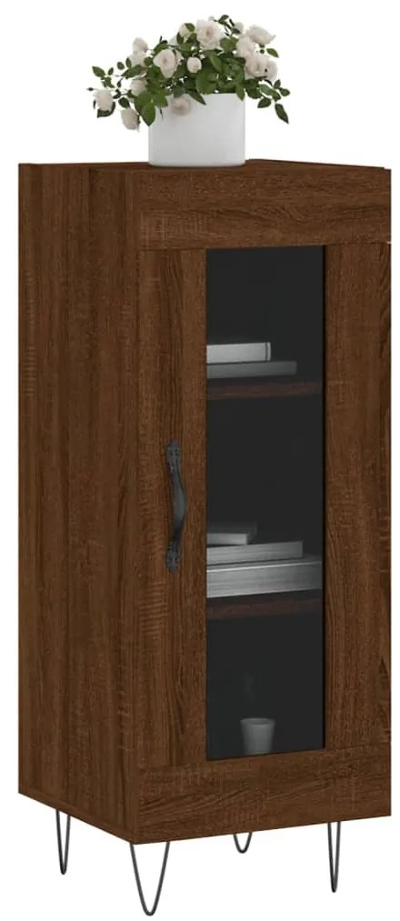 vidaXL Ντουλάπι Καφέ Δρυς 34,5 x 34 x 90 εκ. Επεξεργασμένο Ξύλο