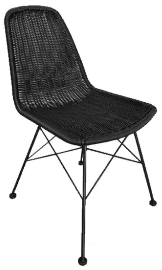 Καρέκλα Denmark 22-0039 44x57x81cm Black