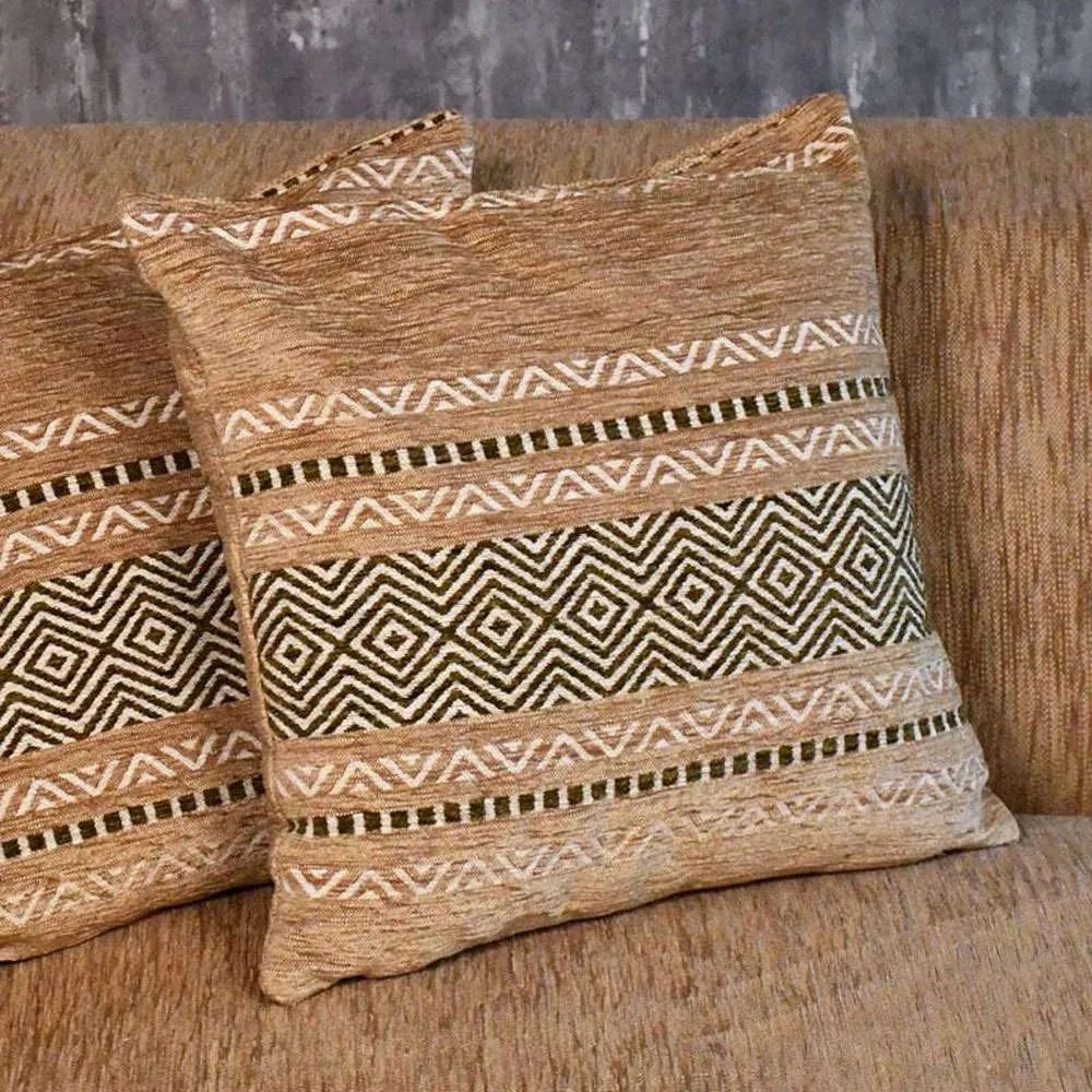 Μαξιλάρι Διακοσμητικό (Με Γέμιση) Ethnic 874-222-121 42x42cm Multi-Olive 42X42 Cotton-Polyester