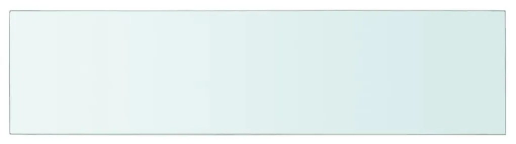 Ράφια Πάνελ 2 τεμ. Διάφανα 100 x 25 εκ. Γυάλινα - Διαφανές
