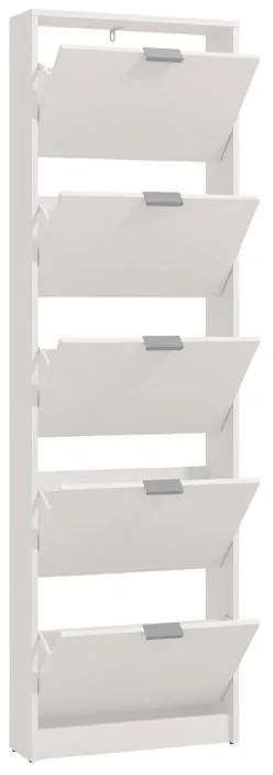 Παπουτσοθήκη Base 15 Λευκό 58x18x191,5 εκ. 58x18x191.5 εκ.