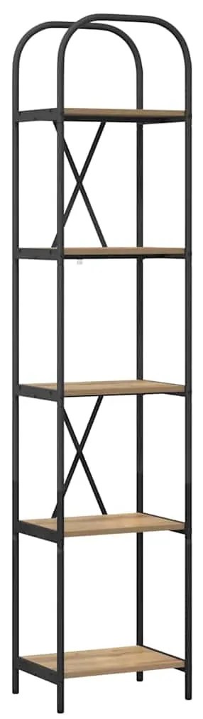 vidaXL Ράφι Βιβλίων artisan δρυς 40 x 30 x 183 εκ Επεξεργασμένο ξύλο