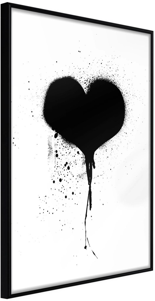 Αφίσα - Graffiti Heart - 20x30 - Μαύρο - Χωρίς πασπαρτού