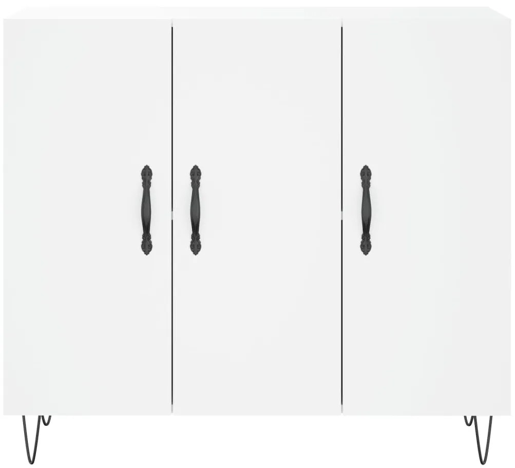 vidaXL Μπουφές Λευκός 90 x 34 x 80 εκ. από Επεξεργασμένο Ξύλο