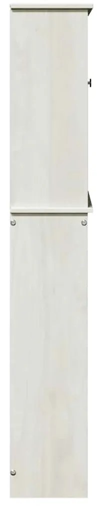 vidaXL Ντουλάπα τουαλέτας VIGO Λευκό και Αντίκα Λευκό 60 x 27 x 161 εκ