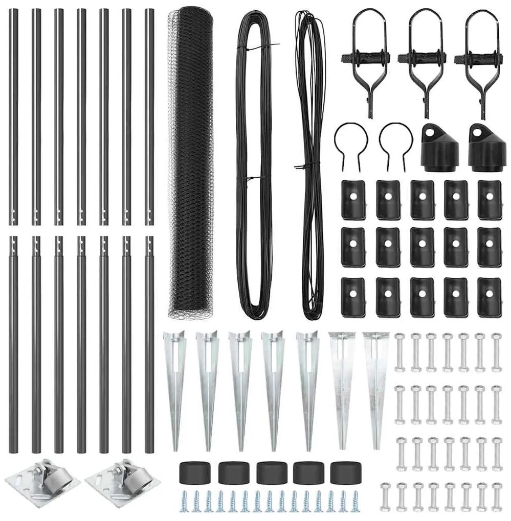 vidaXL Στύλος Περιφράξεων Γκρι