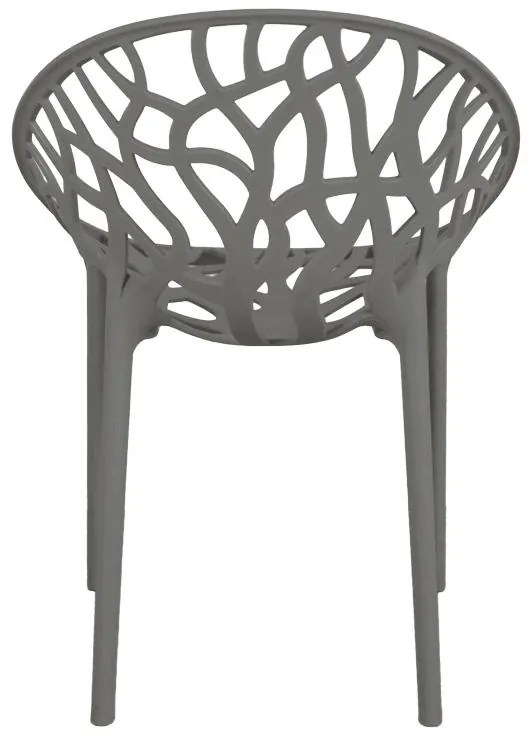 Καρέκλα - Πολυθρόνα Daren pp σε ανθρακί απόχρωση 59x60x79,5 εκ. 59x60x79.5 εκ.